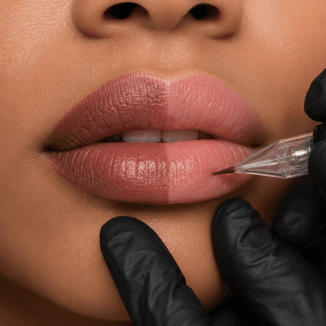Lip Neutralization Package at Unveil PMU Studio in new york, NY